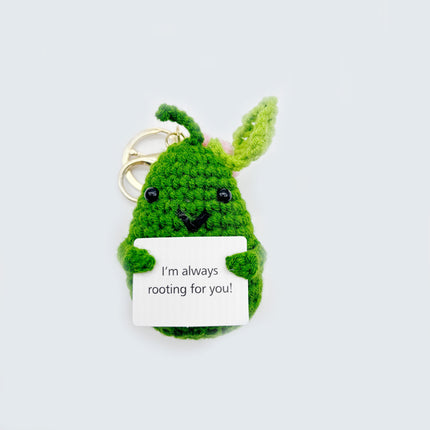 New cross-border hot sale handmade plush doll positive energy potato keychain pendant cartoon vegetable small gift