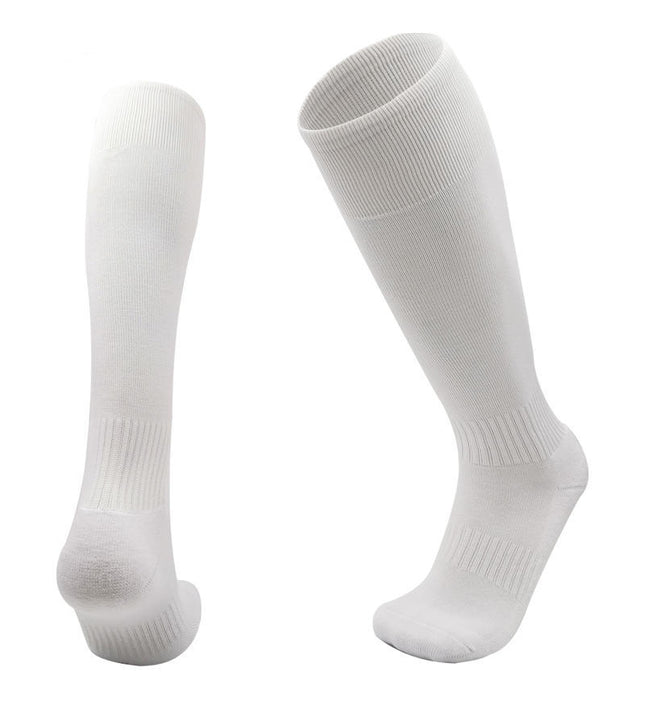 Solid color professional football socks men's non-slip stockings sweat absorbent towel bottom sports socks knee high socks wholesale