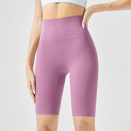 Weiman Nude Yoga Shorts Women's Hip Lifting Quick-Drying Sports Fitness Cycling Pants Outer Wear Tight Five-Point Yoga Pants Summer