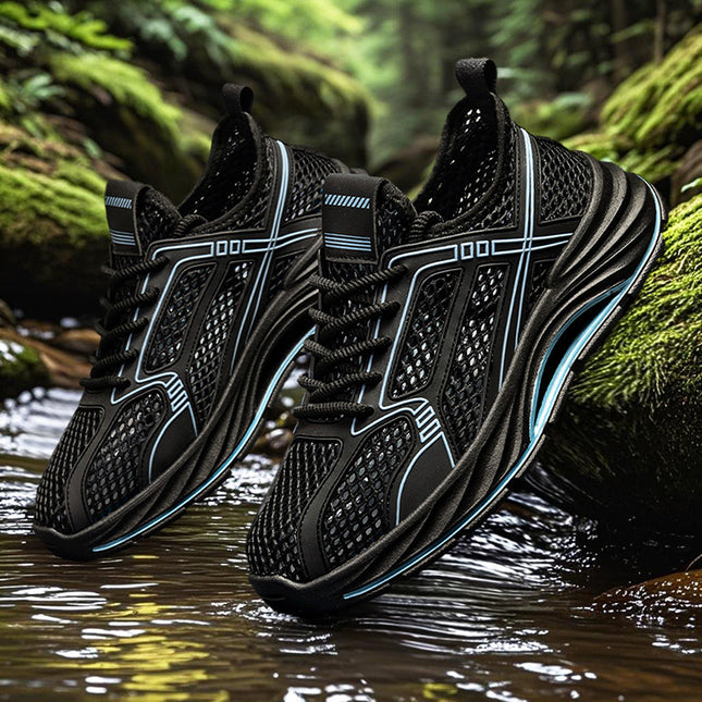 Men's Spring and Summer Low-Cut Trendy Versatile Mesh Sneakers Outdoor Casual Comfortable Breathable Slip-On Shoes