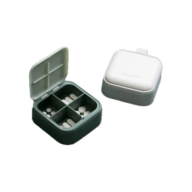 Medicine Dispensing Box, Medicine Dispensing Box, Portable Sealed Pill Storage Box, Compartmentalized Portable Mini Medicine Box