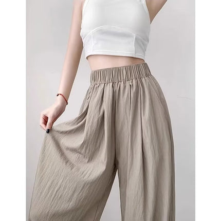 Yamamoto Style New Summer Straight-Leg Versatile Elastic Waist American-Style Drape Pants Casual Pants Floor-Length Pants 2026