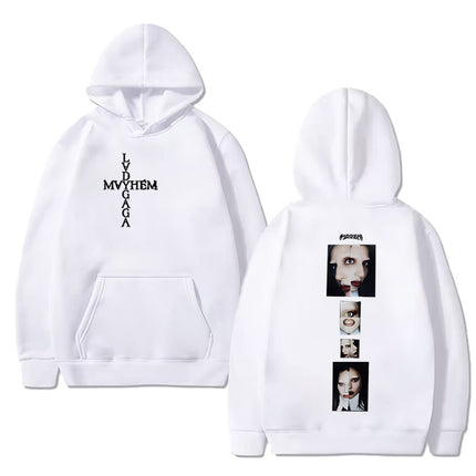 Hot Singer Lady Gaga Double Sided Printing Hoodies Men Women Hot