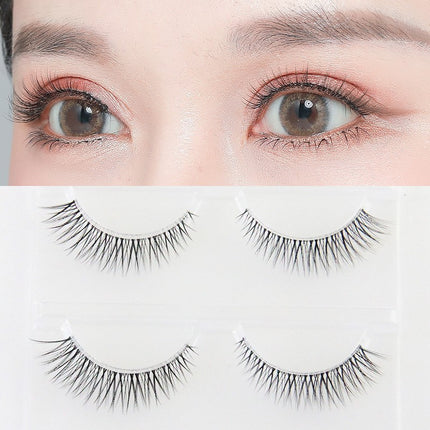 Nanman Xiaofang Baiyueguang Korean Jennie's Same Style Eye Tail Lengthening Natural Daily False Eyelashes Curled