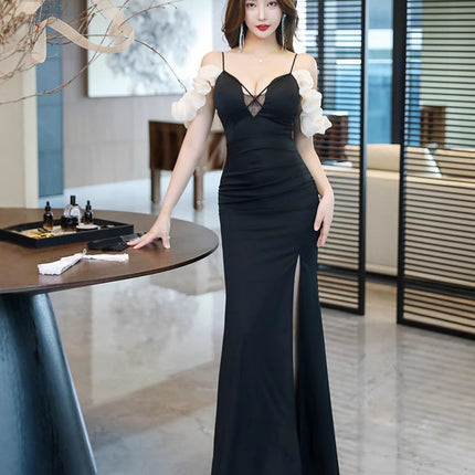 Soft Spa Massage Foot Bath Technician Work Clothes Suspender Nightclub Sexy Dress Lady Elegant Evening Dress for Women