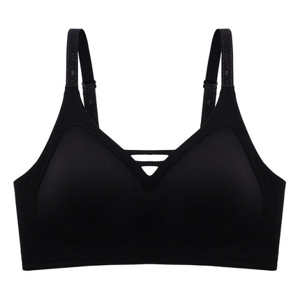 Traceless Comfortable Lightweight Underwear Women's Soft Support Push-up Pull-up Anti-sagging Fixed Cup Bra