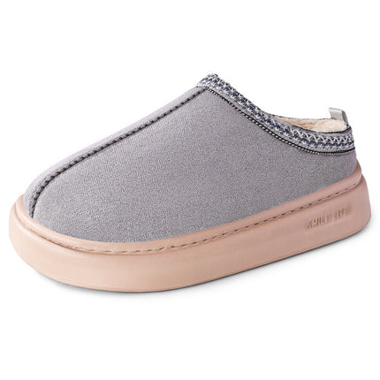Winter Women's Home Cotton Shoes with Extra Fleece and Thickened Large Size Cotton Slippers That Can Be Worn Outside, Cross-Border Wholesale, Cold-Proof and Warm Cotton Shoes