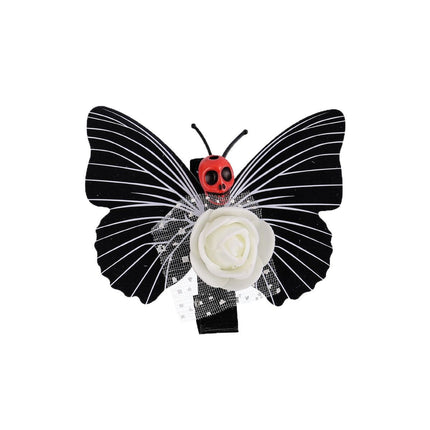 Cross Border Halloween Skull Butterfly Hairpin Festival Funny Headwear Party Cos Dress Up Side Duckbill Clip Decoration