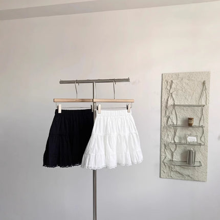 French Skirt Women's Spring 2025 New Anti-walking Sweet All-match Slimming Age-reducing White A- line Skirt