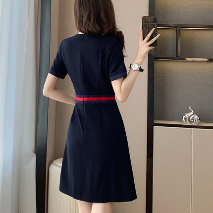 High-end salesman sales office work clothes hotel receptionist front desk interview formal dress jewelry store dress summer