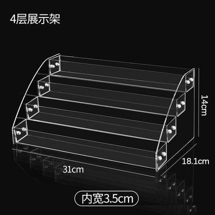 Nail Polish Display Stand Transparent Ladder Rack Nail Art Shop Display Nail Polish Layered Storage Rack Storage Rack Multi-Layer Storage Rack
