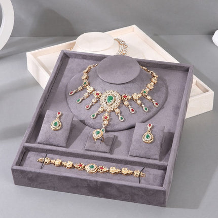 Light Luxury Jewelry Display Tray Necklace Bracelet Ring Earrings Ear Studs Display Tray Jewelry Set Window Display Props