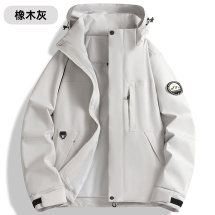 New Hot-Selling Single-Layer Jacket for Men and Women, 2025 New High-Quality Warm Outdoor Waterproof and Windproof Hooded Jacket