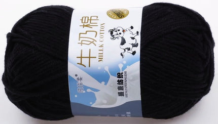 Five-Strand Milk Cotton Wool Ball Wholesale Medium Thick Thread Crochet Doll Shoes Scarf Handmade DIY Knitting Material Package