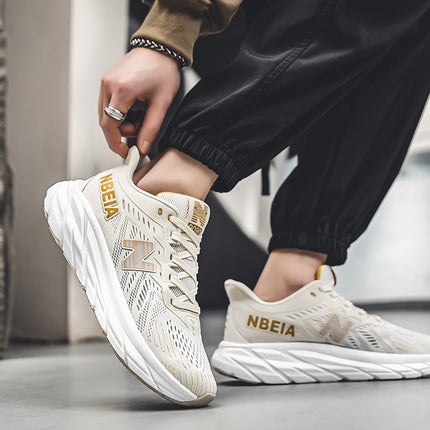 Sneakers Men's Shoes Wholesale Mesh Summer Breathable Lightweight Soft Soled Shoes Spring Autumn New Balance Cool Running Shoes Women's Shoes