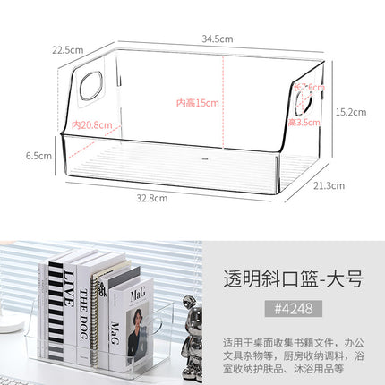 Acrylic Partition Rack Desktop Storage Box Book File Cd Storage Transparent Storage Rack Sundry Storage Rack