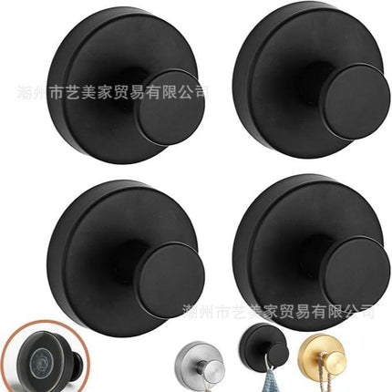 Cross-border Stainless Steel Suction Cup Hook Bathroom Kitchen Suction Cup Hook Strong Paste Hook Hook Hook Hook Single Hook