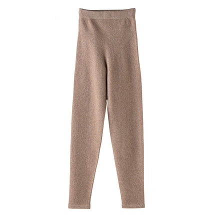 100% Pure Cashmere Leggings Cashmere Pants New Seamless One-Piece Butt-Lifting Pants Knitted Leggings Fashionable Commuting