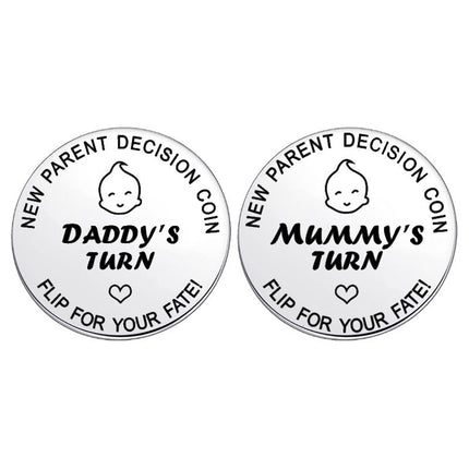 Carefully Selected New Amazon Baby Decision Coin Lucky Coin Toy Stainless Steel Coin Choices Encourage Friends Metal