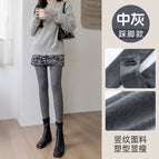 Medium gray - stepping on feet / One size fits all [medium thick velvet 300g]
