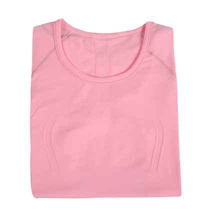 Lulu Original Standard Swiftly Tech Sports Short-Sleeved T-Shirt Casual Running Breathable Fitness Yoga Wear for Women