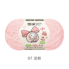 Little cute core 7#Light pink*/*2.5mm thickness*50g*about 135m*chenille wool