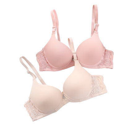 Shantou underwear factory spot adjustable smooth seamless bra women's small chest upper support gathered Japanese girl bra