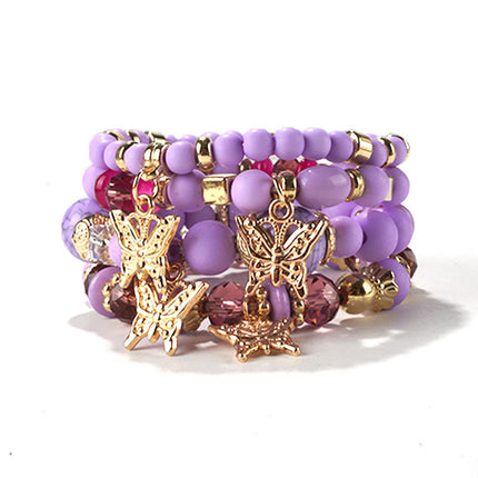 European and American Cross-Border Hot-Selling New Bohemian Bracelets Creative Tassel Multi-Layer Beaded Bracelets Fashion Jewelry
