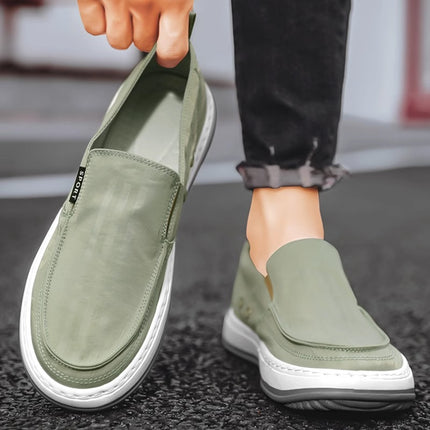 Slip-On Cloth Shoes for Men, Summer Shoes for Men, Lazy Men's Sneakers, Dad's Walking Canvas Shoes