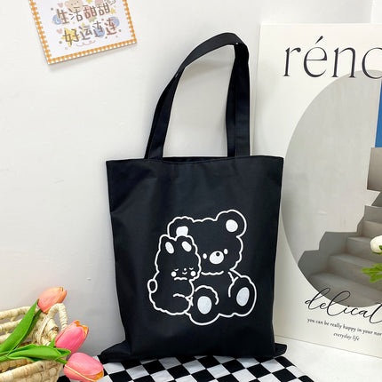 Factory wholesale 2023 new large capacity ladies shoulder handbag Oxford cloth gift bag cartoon cute
