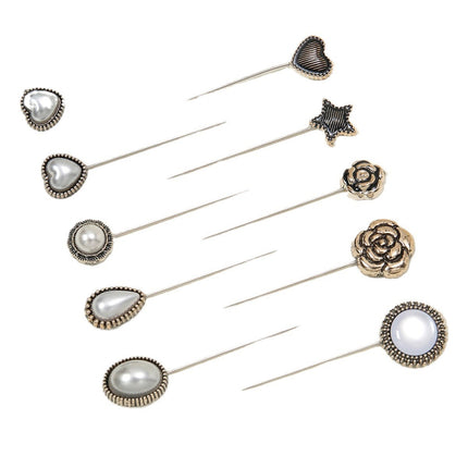 2024 new painting oil drop a variety of five-pointed star flower mini silk towel buckle pin yarn fixed artifact wholesale