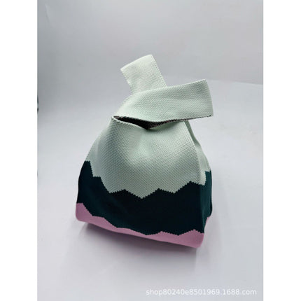 110g Baby Birthday Gift Bag Holiday Knitted Gift Bag Kidsren's First Birthday Party Handbag Gift Knitted Bag