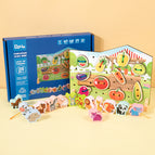 2-in-1 fruit threading board + animal beads