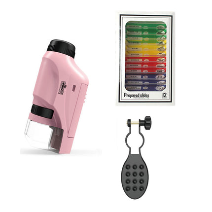 Children's portable microscope science experiment suit educational toys for primary school students junior high school boys and girls gifts