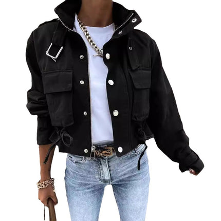 2026 Spring Women's Jacket Amazon Aliexpress New Cross-Border Printed Short Casual Jacket Women's Top