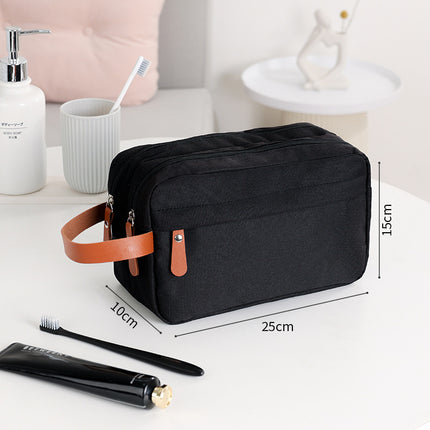Cross-border Waterproof Cationic Hook Wash Bag Travel Cosmetic Bag Bathroom Supplies Large Capacity Convenient Travel Fabric