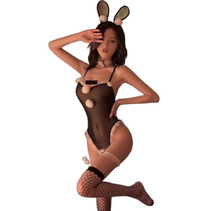 Sexy Lingerie for Women, Sexy Bunny Girl Jumpsuit, Uniform Temptation, Role Play, Hot Passion Suit Qqny