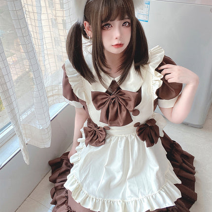Exported to Japan Lolita Dress Lolita Lolita Dress Maid Uniform Soft Girl Cafe Maid Uniform