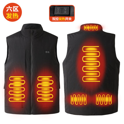 Factory direct 2024 new smart heating vest warm vest graphene heating vest heating clothing cross-border
