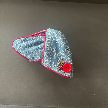 New College Style Triangle Clip with Contrasting Polka Dots and High-End Shark Clip for Hairpin Head Accessories on the Back of the Head
