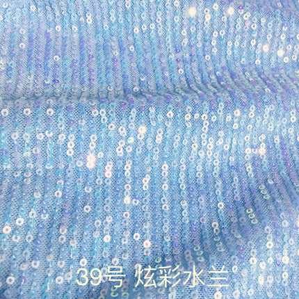 3mm straight sequins embroidered stretch mesh vertical embroidered beads fabric dress wedding dress stage clothing fabric wholesale