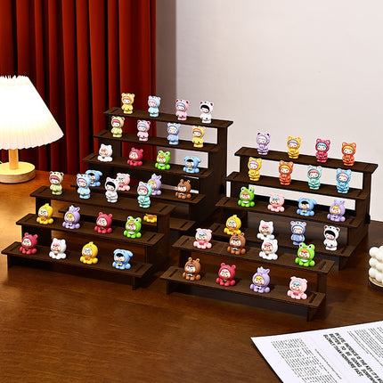 Live Broadcast Display Doll Rack 2-5 Layers Display Rack Small Ornaments Storage Desktop Storage Rack Hand-Made Display Ladder Rack