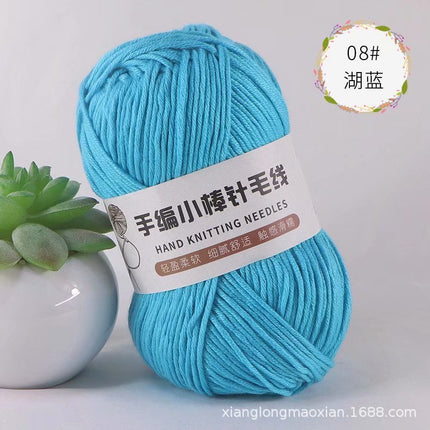 10 Strands of Hand-Knitted Small Stick Needles, Medium-Thick Woolen Knitting Wool, Hand-Knitted Men's and Women's Hats and Scarf Threads Wholesale