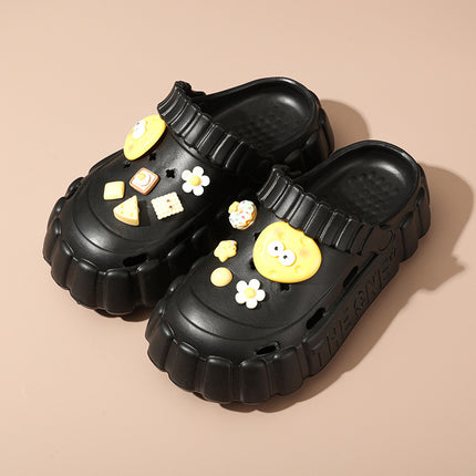 Nurse Hole Shoes Women's Summer Outer Wear EVA Fashionable Non-Slip Platform Sandals Soft Beach Shoes Baotou Slippers