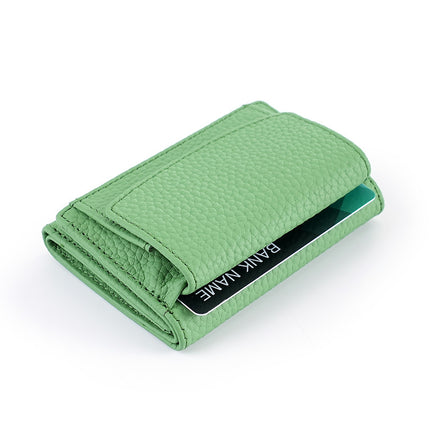 Japan Amazon Lotte Women's Genuine Leather Small Purse rfid Coin Bag Wallet Foreign Trade Mini Short Money Cloth