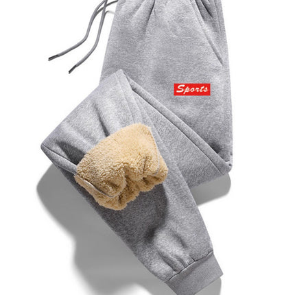 2025 New Winter Velvet Thickeneded Slim Fit Leggings Sweatpants Cashmere Elastic Casual Sports Pants