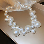 Grape String Pearl Necklace