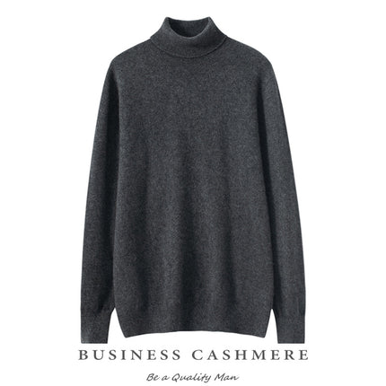 Cashmere High Collar Sweater Men / Pull Col Haut Cachemire Homme