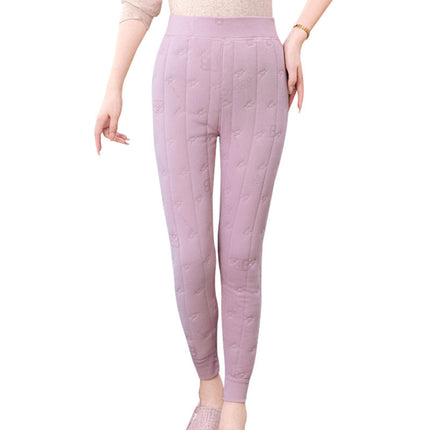 Women's Wear Warm Artifact Cotton Pants Inner Wear fleece-lined Autumn and Winter Middle-aged Northeast Thickened Inner Wear Pants for the Elderly Men