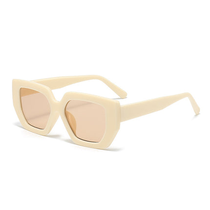 Cross-border Polygon Large Frame European and American Hot Girls Photo Shown Face Small Sunshade Sunglasses Simple Fashion Hip Hop Sunglasses Trendy